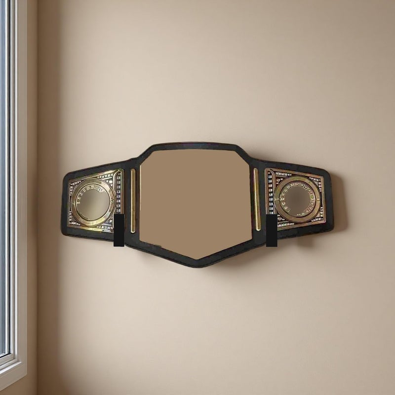 MOOYIYAN 2 Pcs Wrestling Belt Wall Display Holder,Championship Wall Mount Organizer, Mounted Belt Display for Wrestlers Championship Hanging, Durable and Easy to Install - Image 2